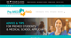 Desktop Screenshot of premedfaq.com